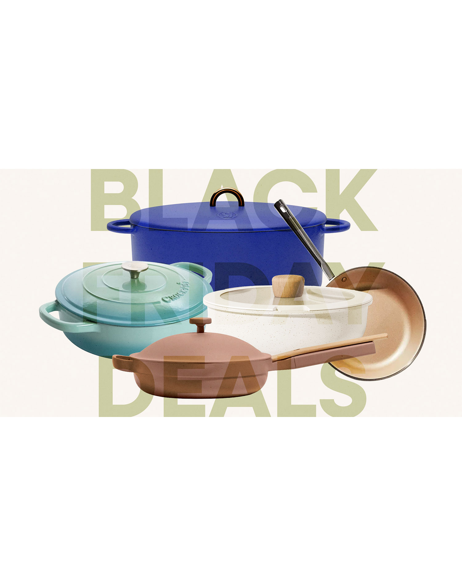 best black friday cyber monday cookware sales: different cookware pieces
