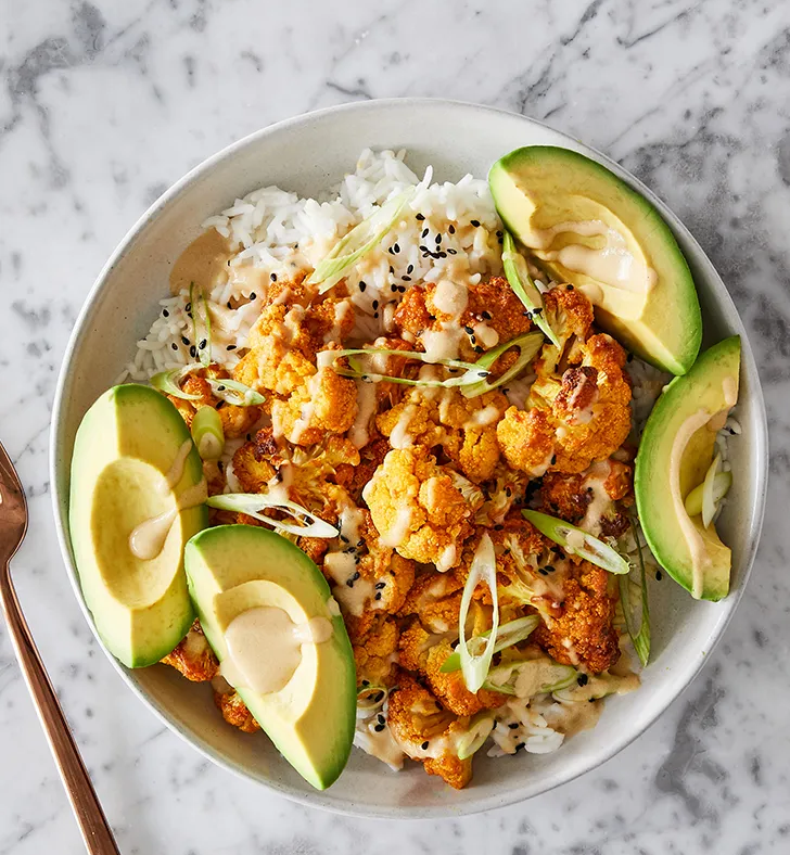 roast cauliflower bowls