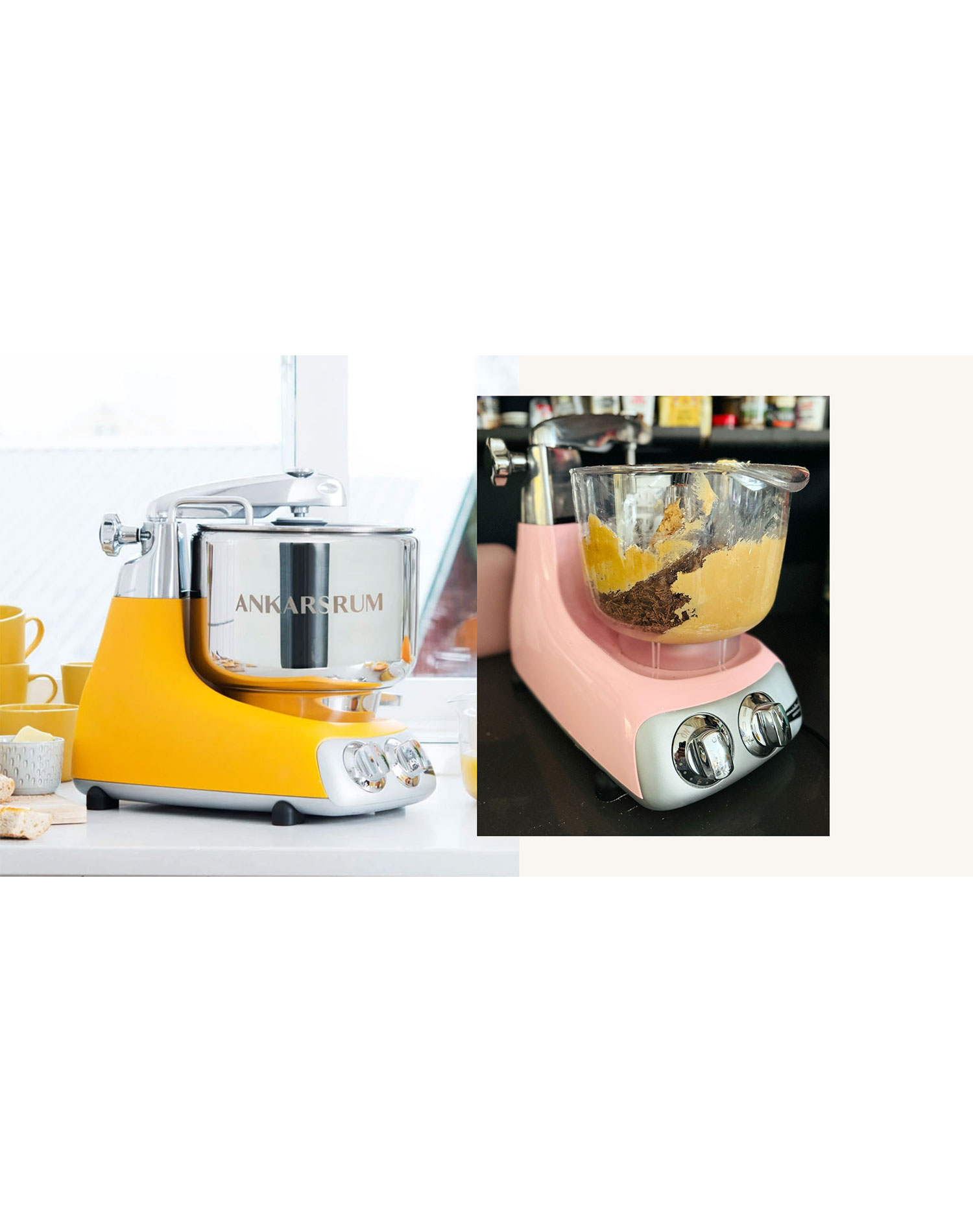 ankarsrum assistent stand mixer review: ankarsrum assistent stand mixers side by side