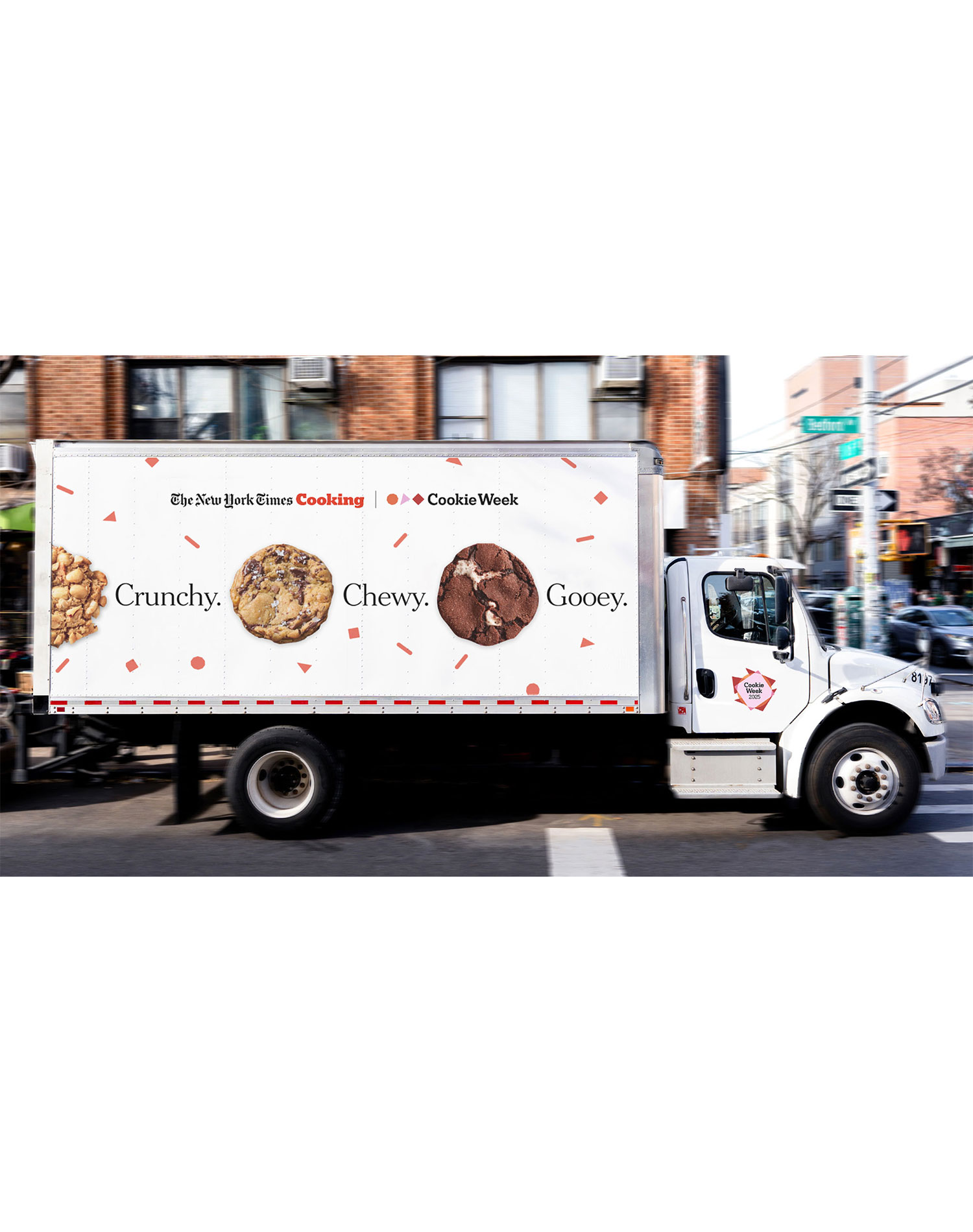 new york times cooking cookie week 2025: new york times cooking cookie week truck on a nyc street