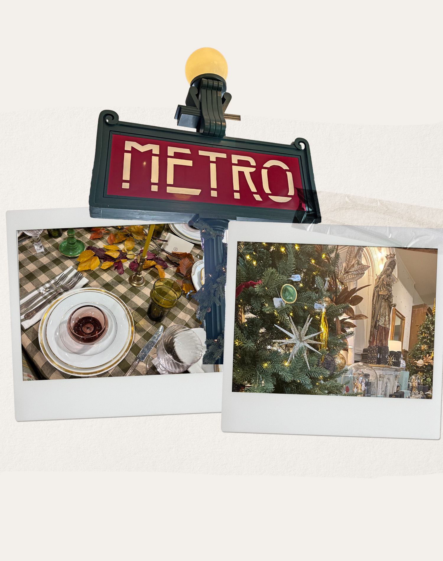French Christmas style: French decor items