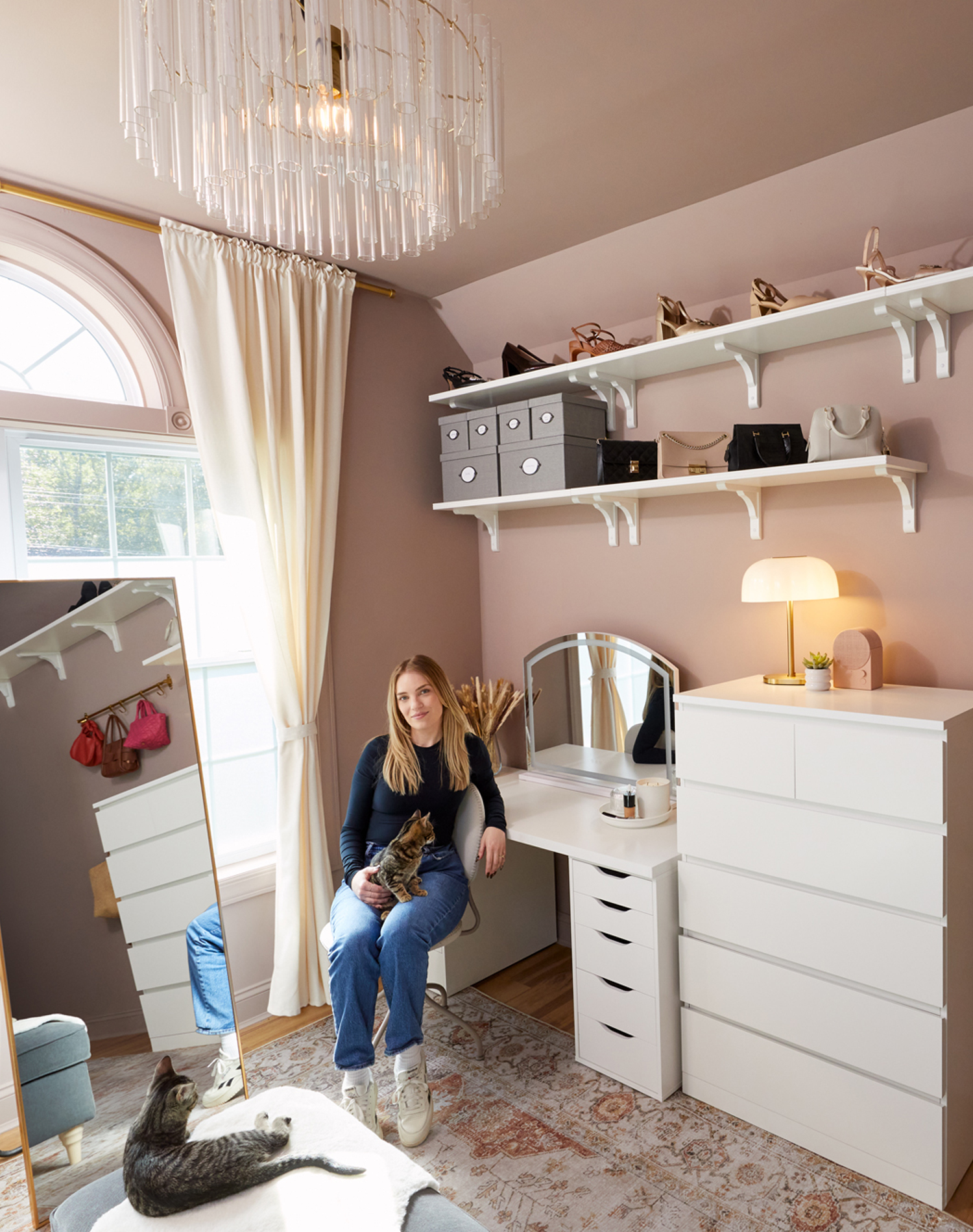 ikea dressing area makeover mobile image